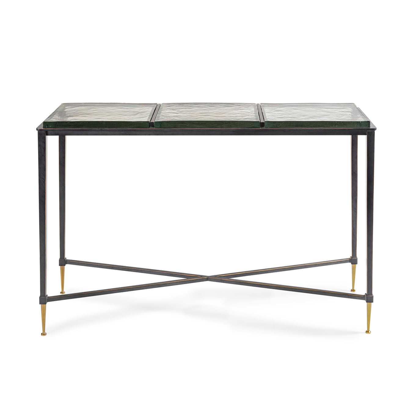 Libra Interiors Stella Square Glass Console Table