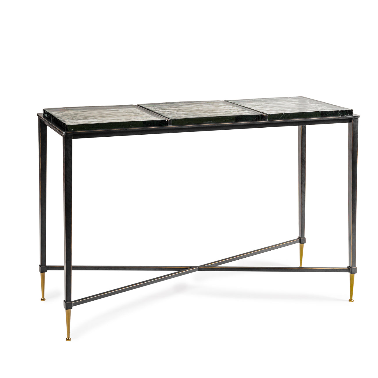 Libra Interiors Stella Square Glass Console Table