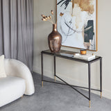 Libra Interiors Stella Square Glass Console Table