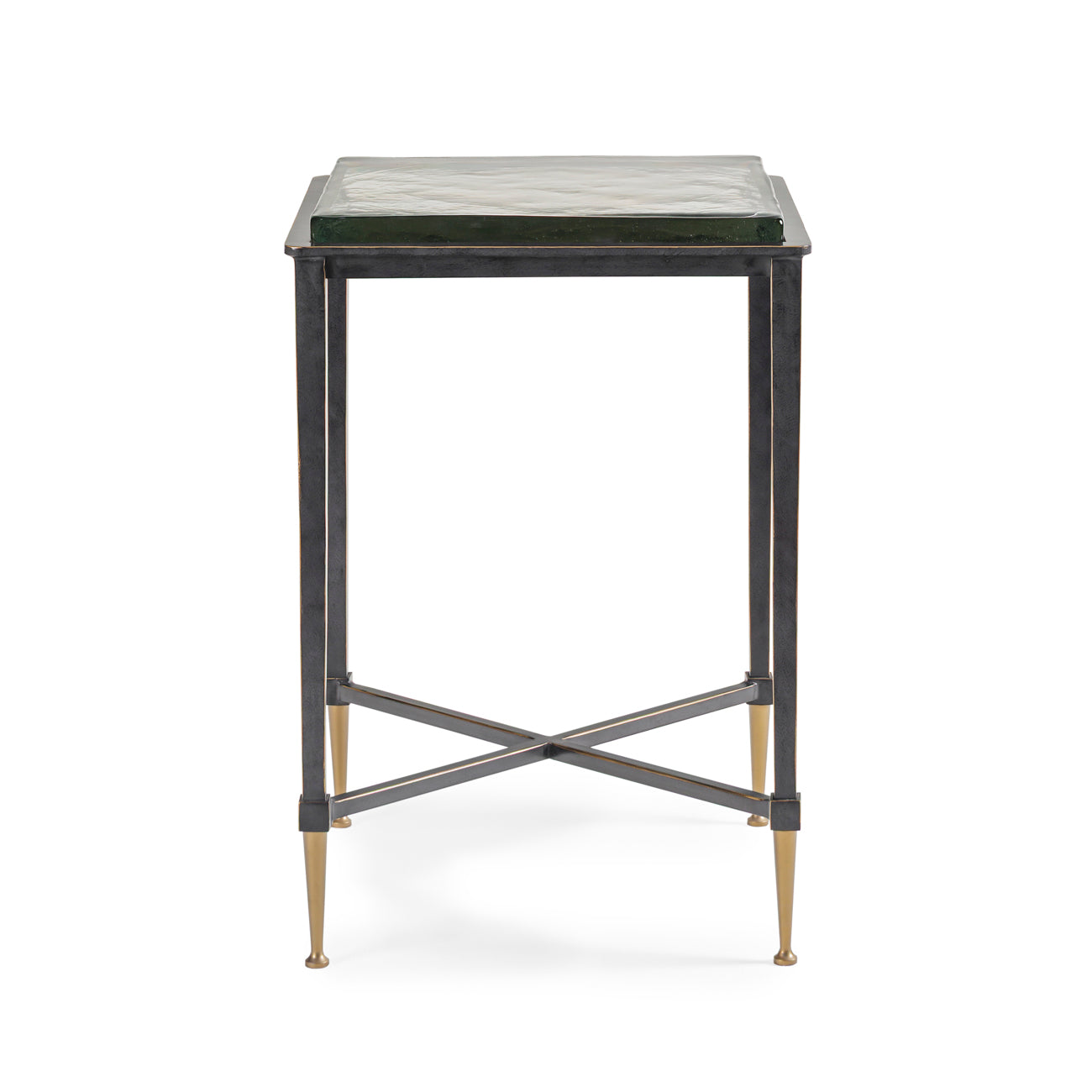 Libra Interiors Stella Square Glass Side Table