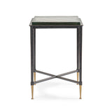 Libra Interiors Stella Square Glass Side Table