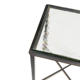 Libra Interiors Stella Square Glass Side Table