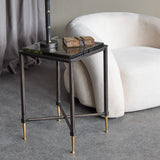 Libra Interiors Stella Square Glass Side Table