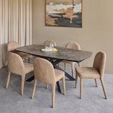 Libra Interiors Themsby Extendable Dining Table – Smoked Stone