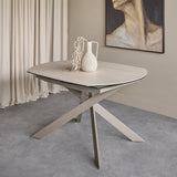 Libra Interiors Themsby Extendable Dining Table – Warm Stone