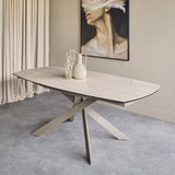 Libra Interiors Themsby Extendable Dining Table – Warm Stone