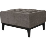 Libra Interiors Theodore Stool – Warm Grey Fabric