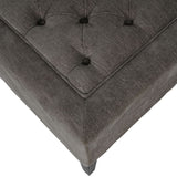 Libra Interiors Theodore Stool – Warm Grey Fabric