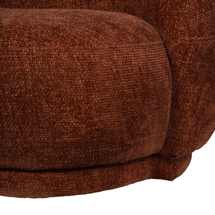 Libra Interiors Waverley Curved Sofa – Terracotta