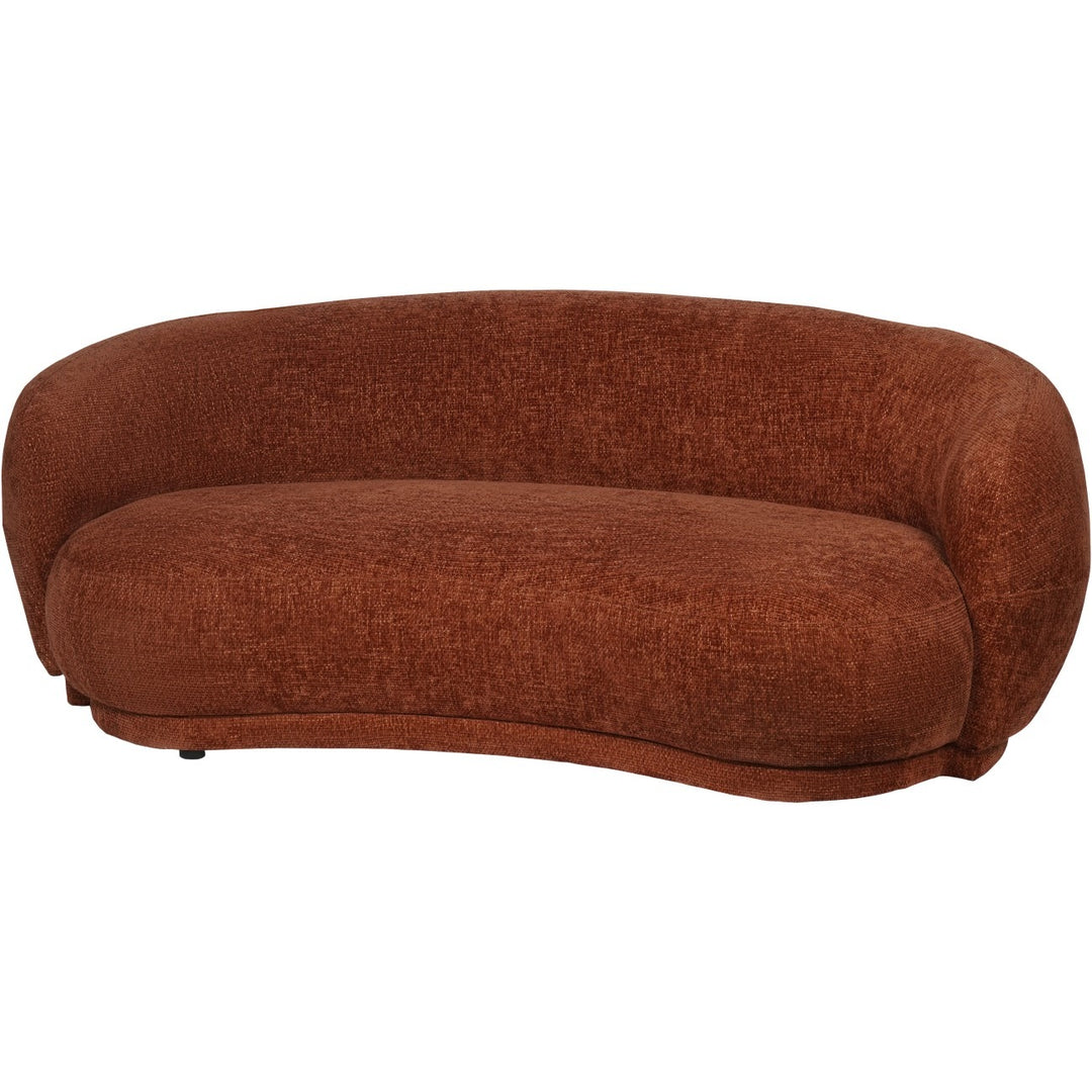 Libra Interiors Waverley Curved Sofa – Terracotta