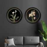 Lilies by George Cochran Lambdin – Oxford Round Framed Print