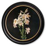 Lilies by George Cochran Lambdin – Oxford Round Framed Print