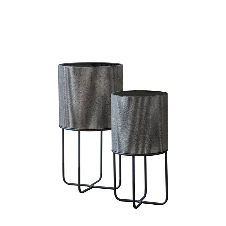 Linea Planter – Set of 2 – Grey