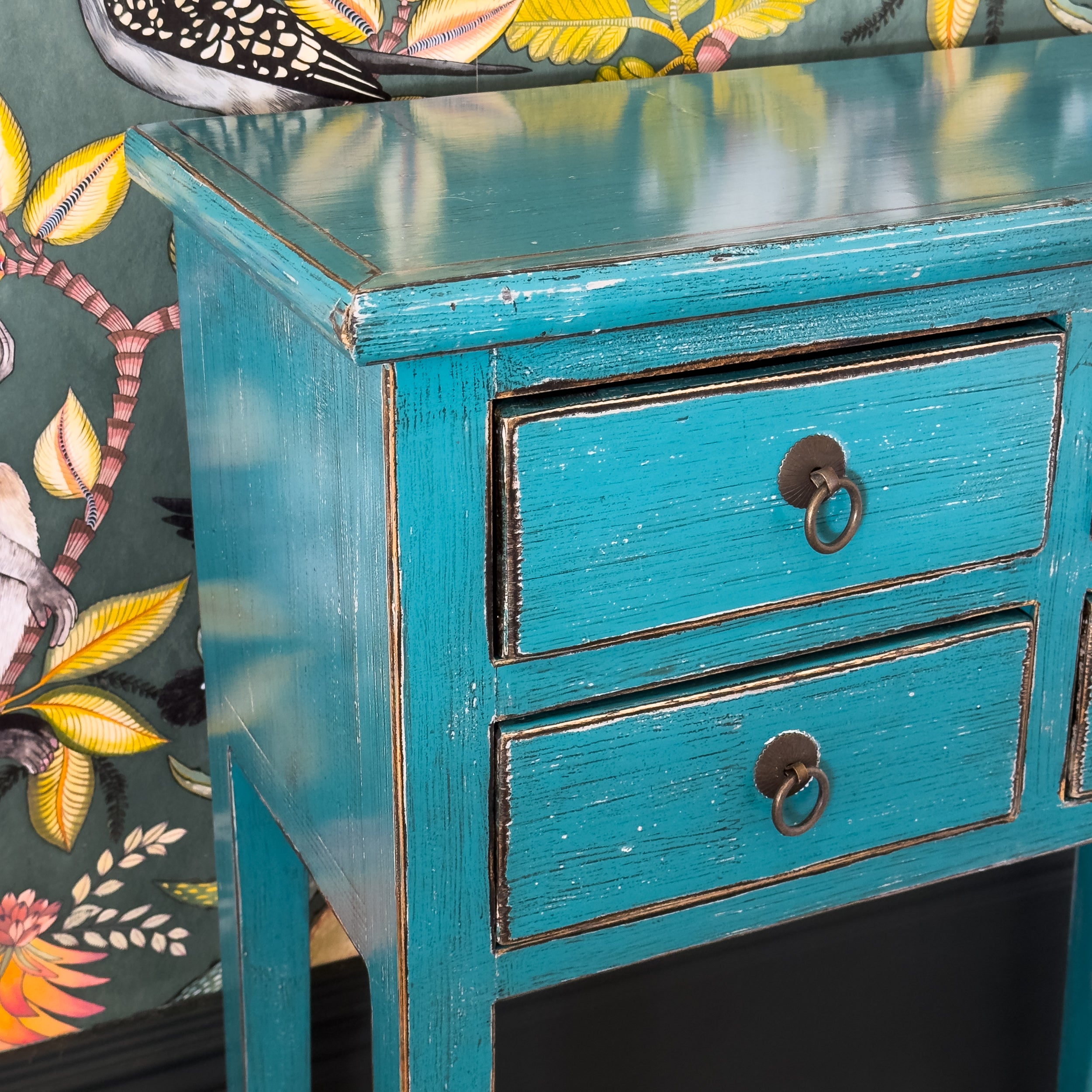 Turquoise shop sofa table