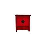 Lingbao 2 Door Cabinet – Red