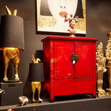 Lingbao 2 Door Cabinet – Red