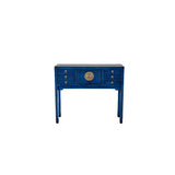 Lingbao Console Table – Vintage Blue