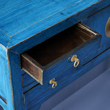 Lingbao Console Table – Vintage Blue