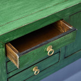 Lingbao Console Table – Vintage Green