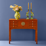 Lingbao Console Table – Vintage Orange