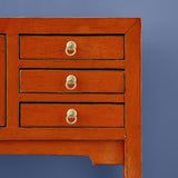 Lingbao Console Table – Vintage Orange