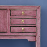 Lingbao Console Table – Vintage Pink