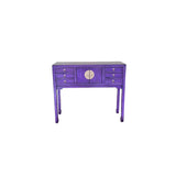 Lingbao Console Table – Vintage Purple