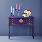 Lingbao Console Table – Vintage Purple