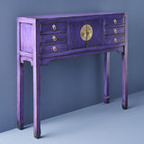 Lingbao Console Table – Vintage Purple