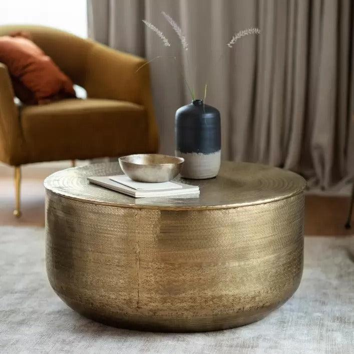 Liora Coffee Table – Brass Finish