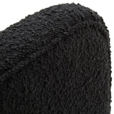 Lira Curved Armchair – Black Boucle