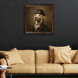 Lord Goldpaw - Gentleman Golden Labrador – Oxford Square Frame