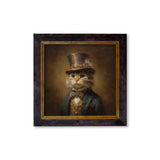 Lord Whiskerby – Gentleman Tabby Cat – Oxford Square Frame