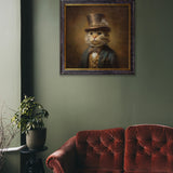 Lord Whiskerby – Gentleman Tabby Cat – Oxford Square Frame