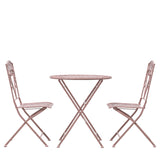Luanna 2 Seater Bistro Set – Coral Pink