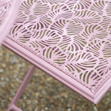 Luanna 2 Seater Bistro Set – Coral Pink