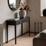 Lucian 2 Drawer Console Table – Black