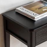 Lucian 2 Drawer Console Table – Black