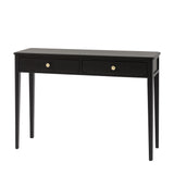 Lucian 2 Drawer Console Table – Black