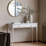 Lucian 2 Drawer Console Table – White