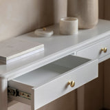 Lucian 2 Drawer Console Table – White