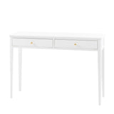 Lucian 2 Drawer Console Table – White