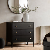 Lucian 3 Drawer Chest – Black