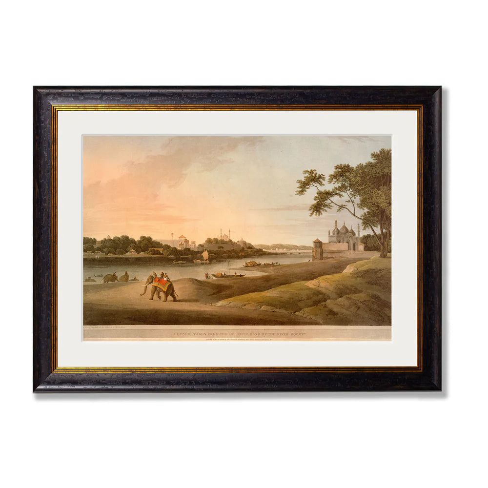 Lucknow Taken From the Opposite Bank of the River Goomty – Oxford Framed Print