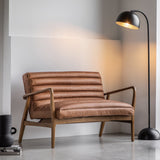 Luella 2 Seater Sofa – Vintage Brown