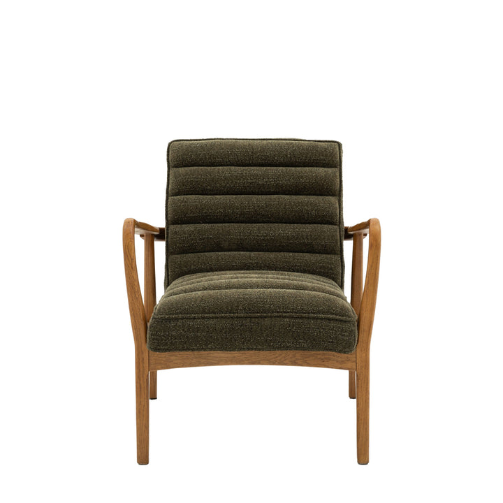 Luella Armchair – Green Boucle