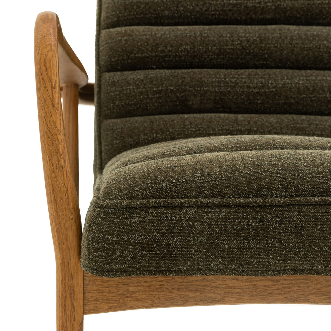 Luella Armchair – Green Boucle