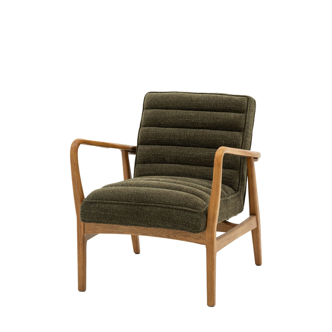 Luella Armchair – Green Boucle