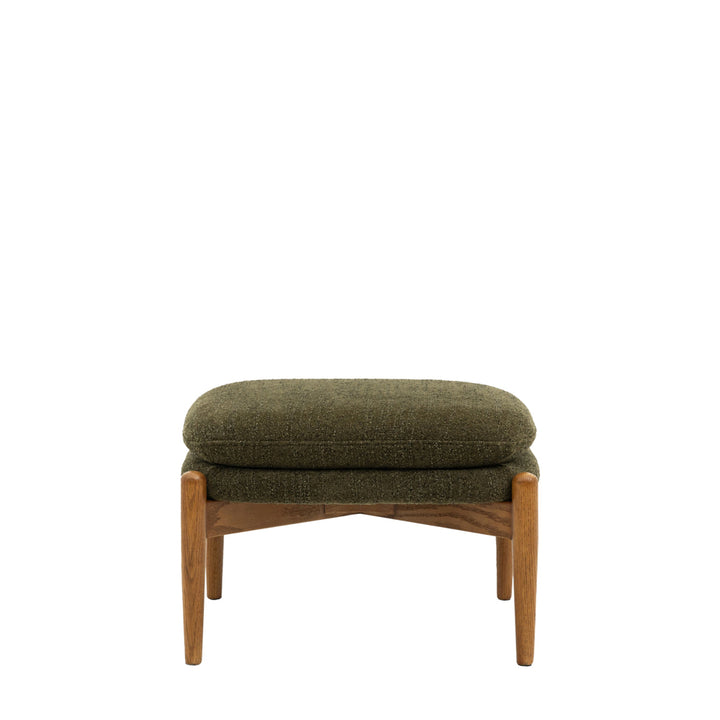 Luella Footstool – Green Boucle