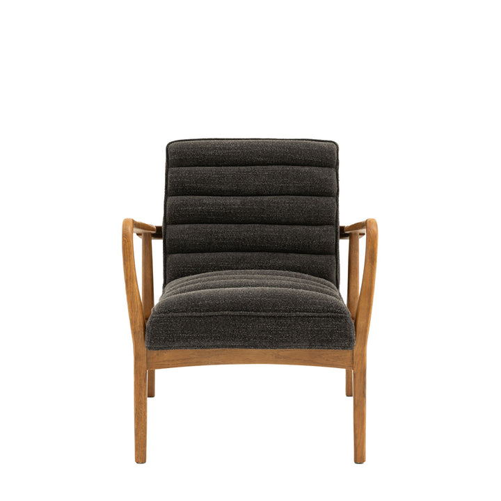 Luella Armchair – Charcoal Boucle